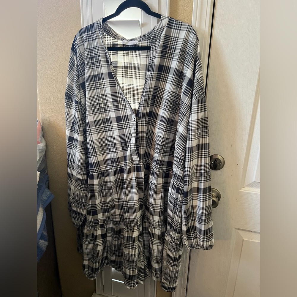 ASOS ruffle plaid romper